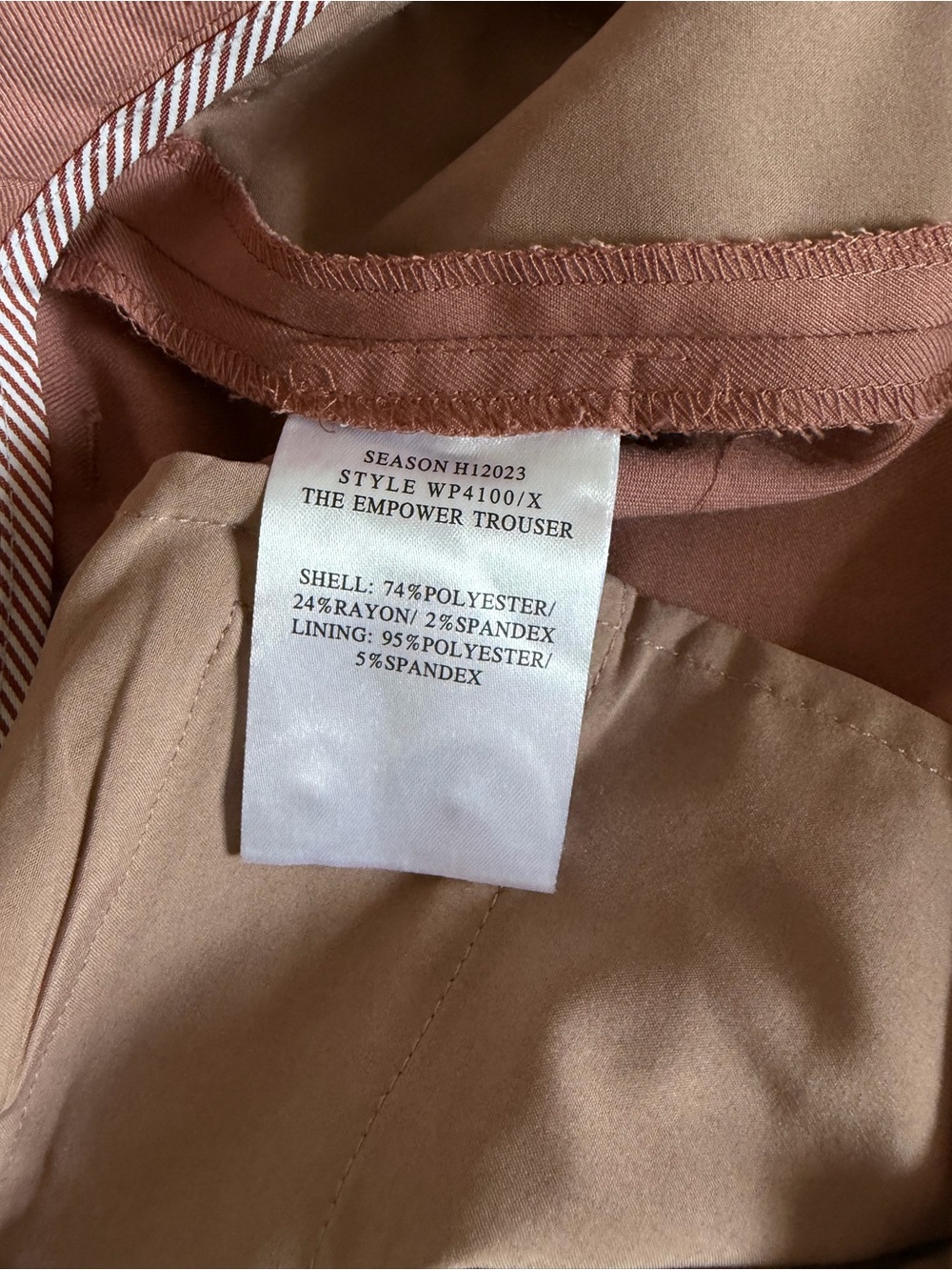 NWT The Empower Trouser Rose Brown size 16 - Picture 7 of 10